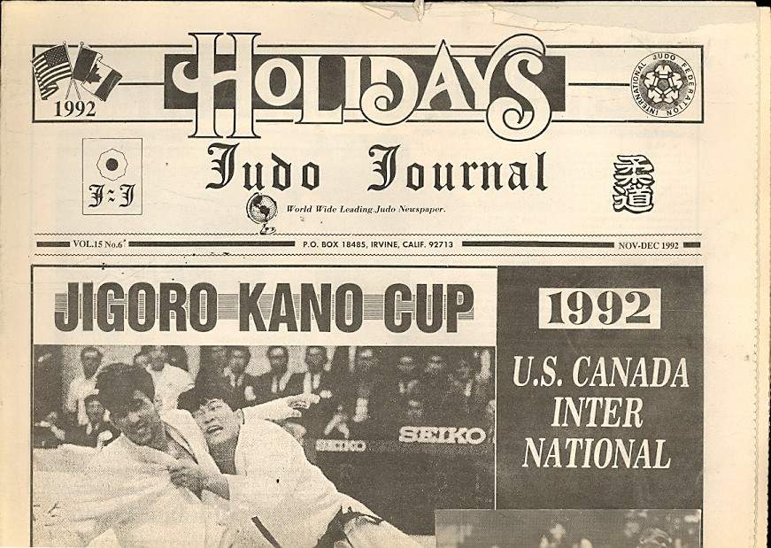 11/92 Judo Journal Newspaper